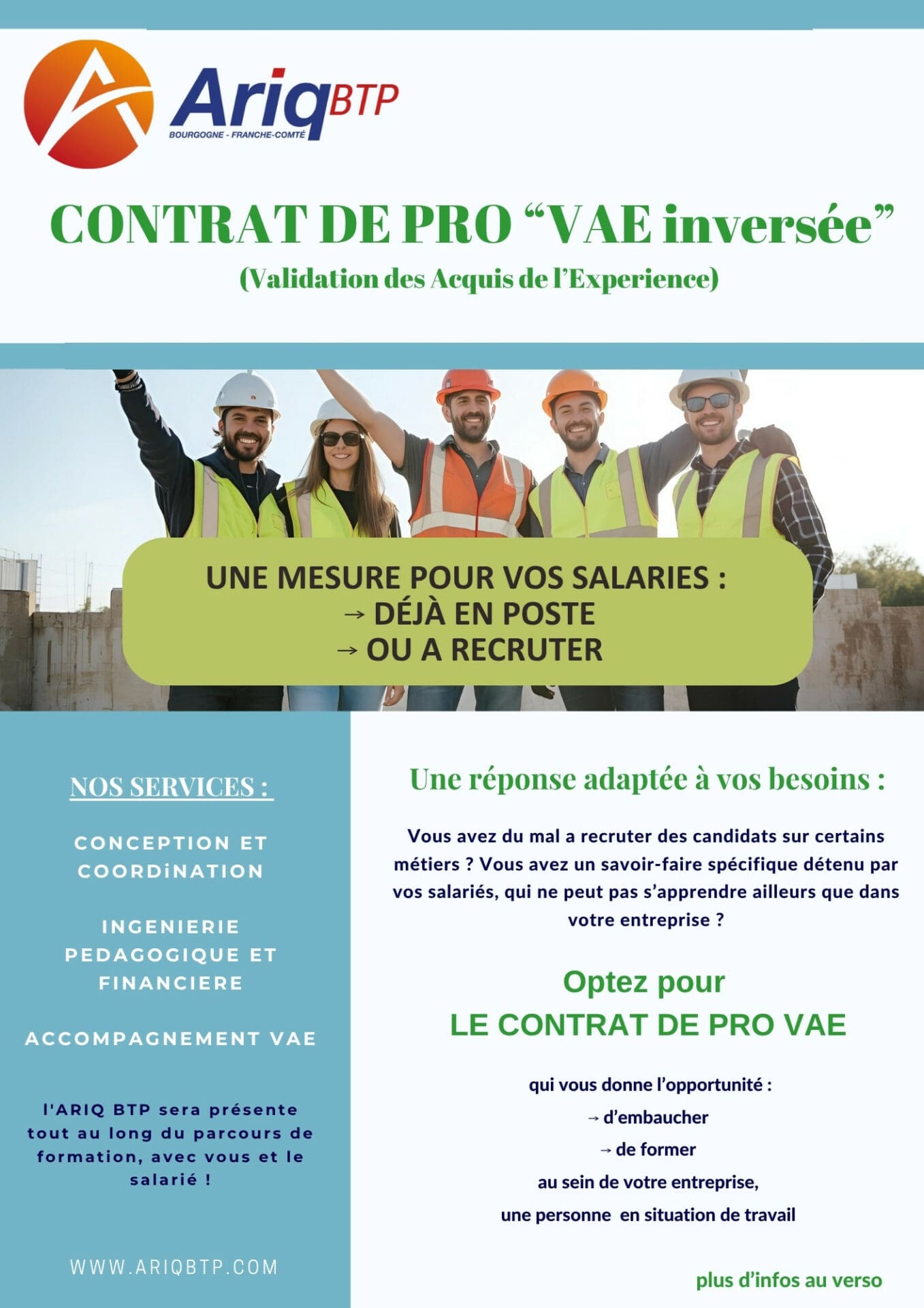 Ariq Le contrat de pro VAE inversée -> une mesure pour vos salariés déjà en ...